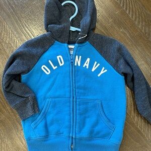 Old Navy Kids Jacket in Blue and Dark Gray